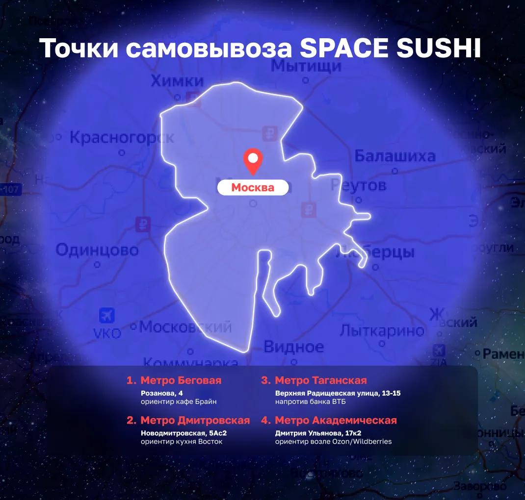 Новое точки доставки